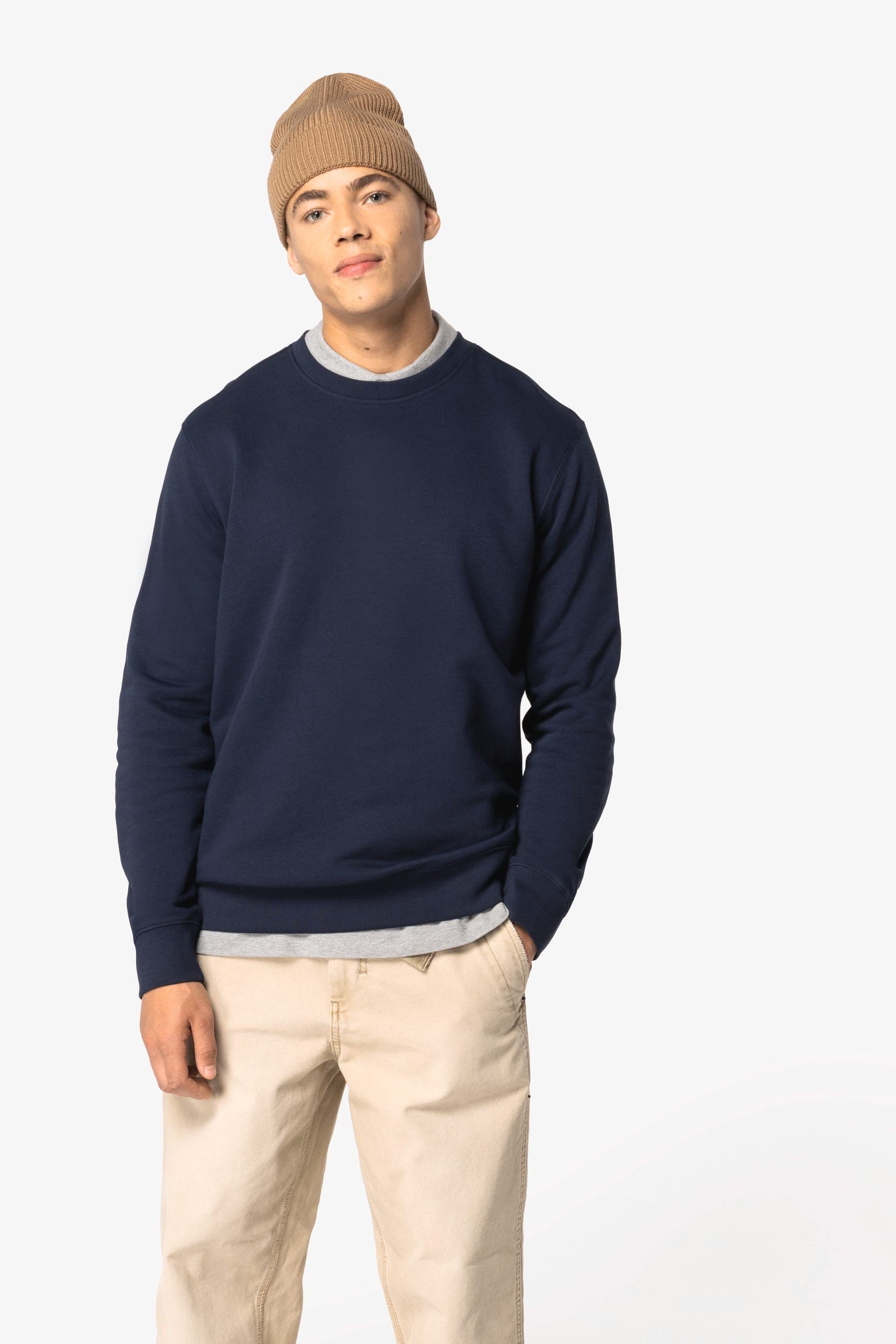 Sweat-shirt écoresponsable à col rond unisexe